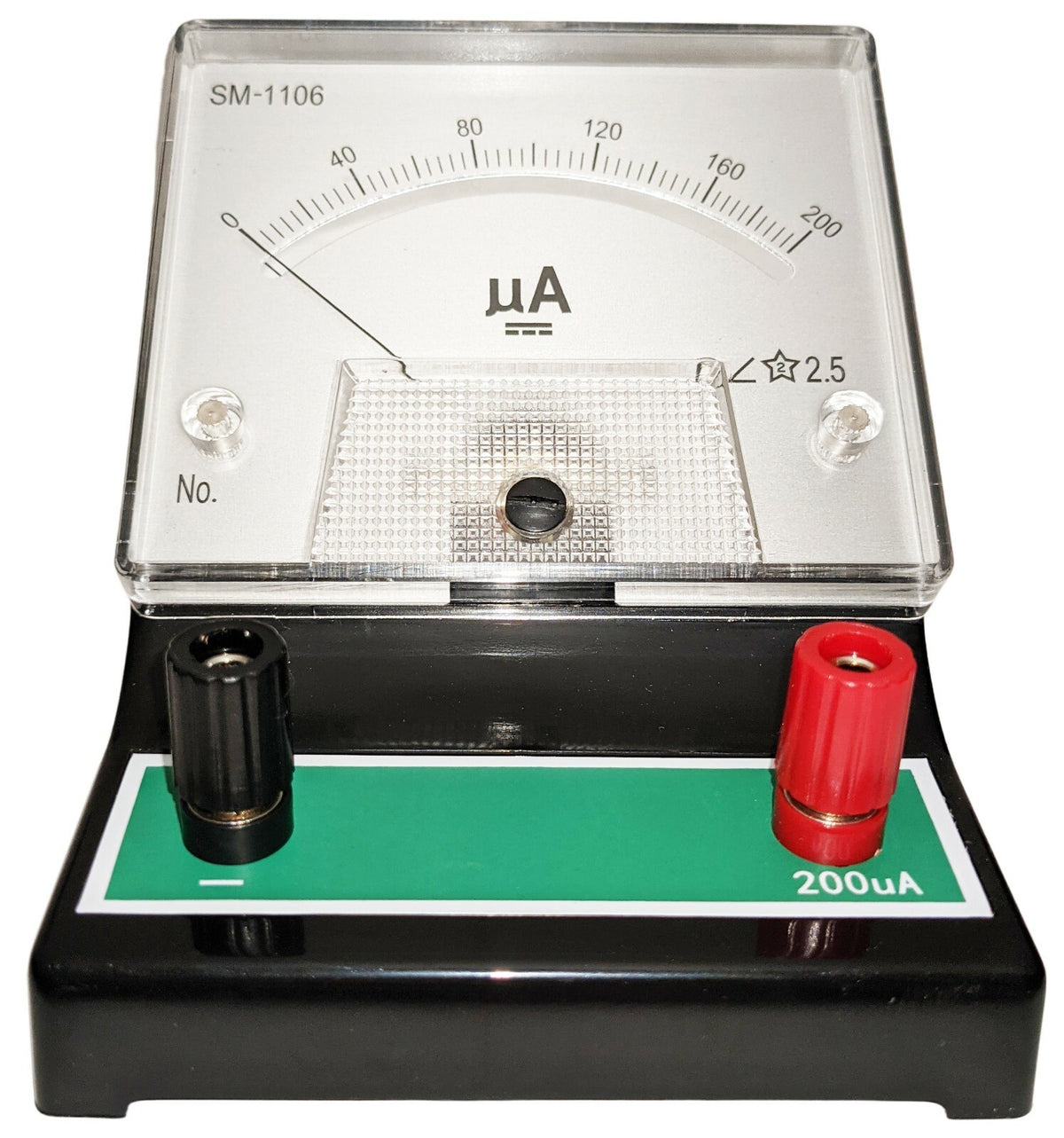 Analog Ammeter DC 0-200µA Meter Movement - Measures DC Current in a DC Circuit