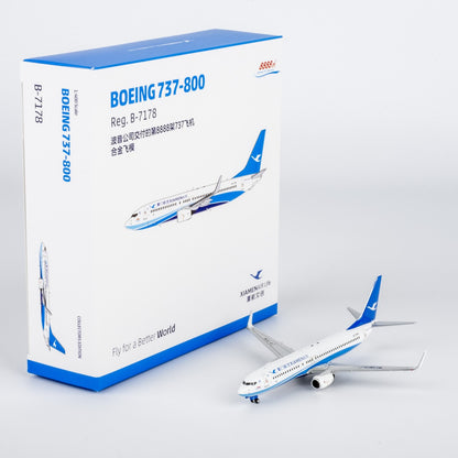 1:400 NGmodels XiamenAir B737-800 B-7178 Passenger Airplane Diecast Plane Model