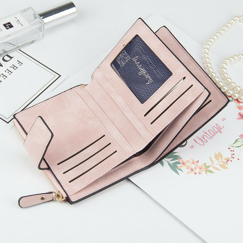 Female Coin Purse Card Clamps Cash Clip Women Wallet Billfold Lady Pouch Handbag
