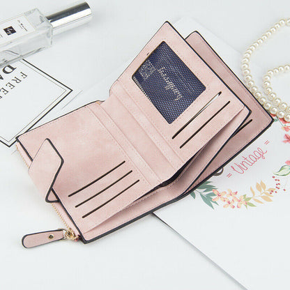 Female Coin Purse Card Clamps Cash Clip Women Wallet Billfold Lady Pouch Handbag