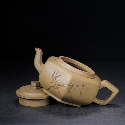 Chinese Yixing Zisha Clay Handmade Exquisite Teapo （六方 盖款：范正根）