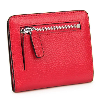 Fashion Leather Wallet Mini Purse Small Pouch Coin Pocket Zipper 10.5*9*1CM 1 PC