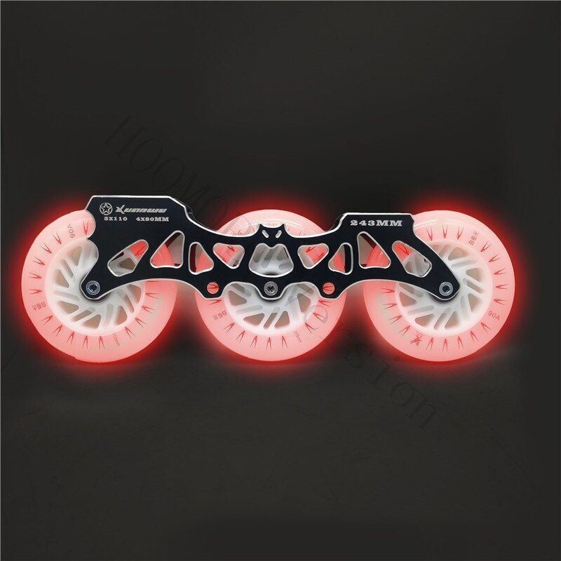 Frame Wheel Bearing 3*110mm Inline Speed Skating Frame Ultralight Alloy Base 85A