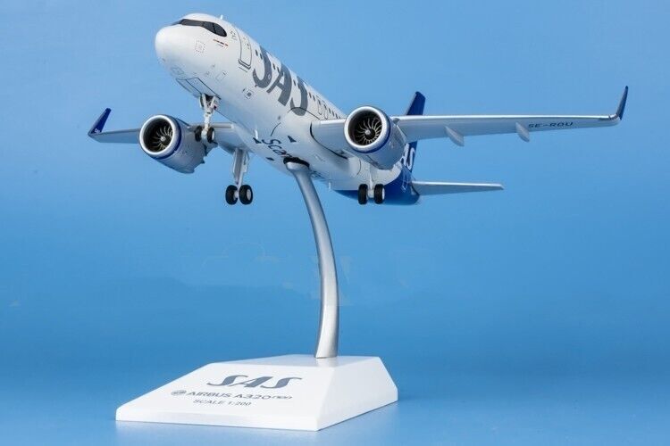 1:200 JC Wings SAS AIRBUS A320neo Passenger Airplane Diecast Aircraft Model