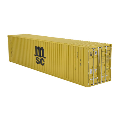 1:50 MSC 40GP Metal Shipping Container Model Toy Home Office Decoration Gift