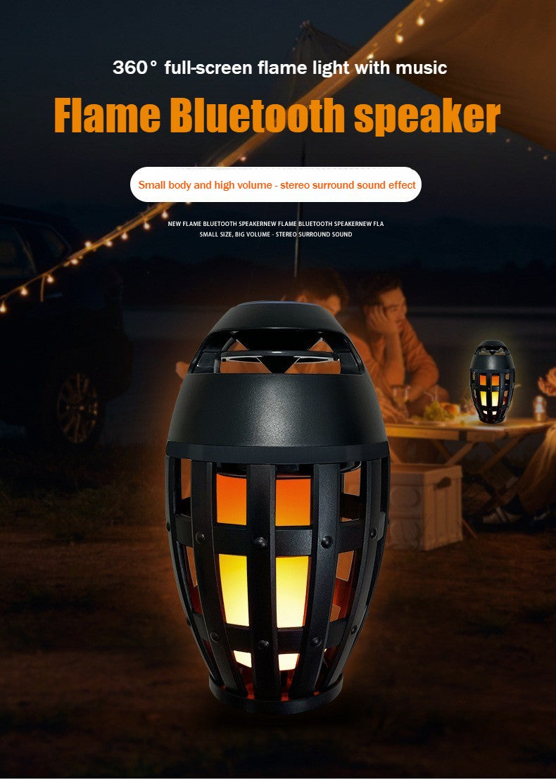 Bluetooth flame lamp speaker portable led festival lamp audio Bluetooth speaker