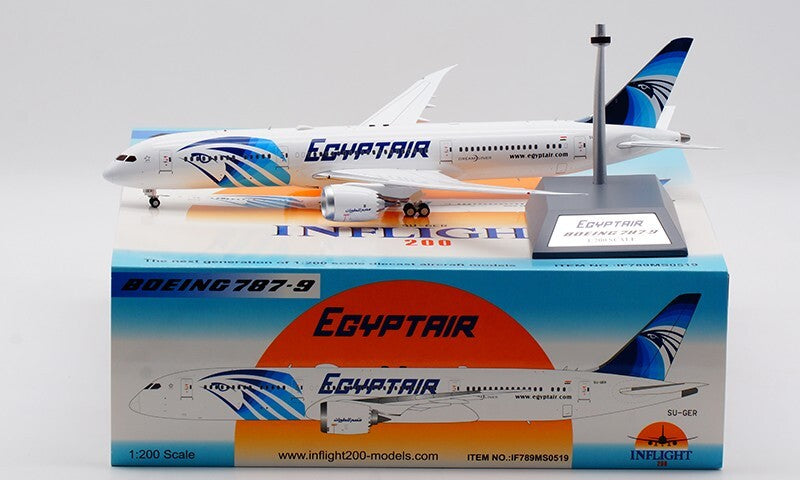 1:200 32CM InFlight EGYPTAIR BOEING 787-9 Passenger Plane Diecast Aircraft Model