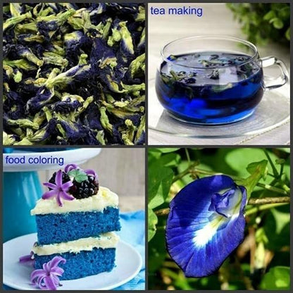 Naturally Produced Blue Butterfly Pea Flowers Tea 500g Premium Dried Flowers！