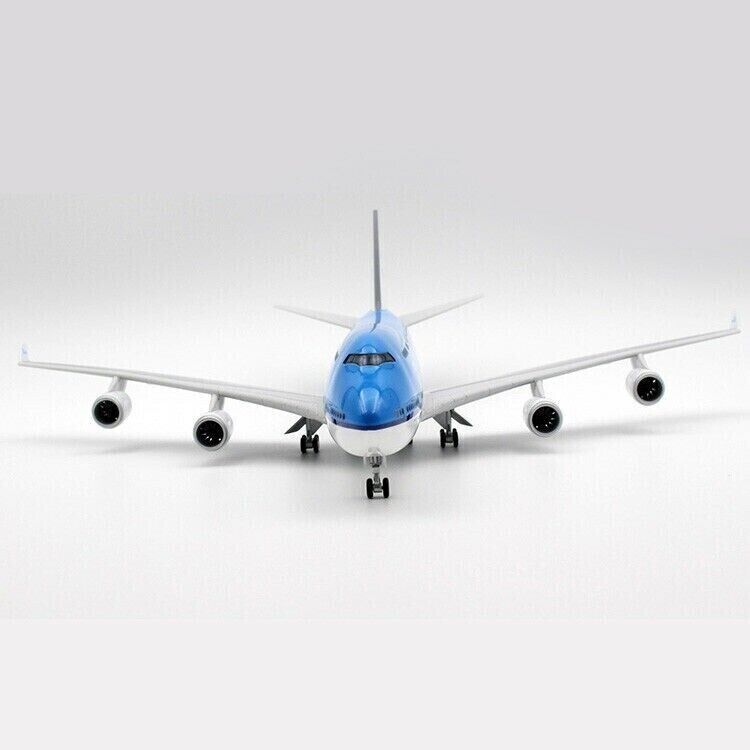 1:150 47CM KLM BOEING 747-400 Airplane Led Sound- controlled Light Resin Model