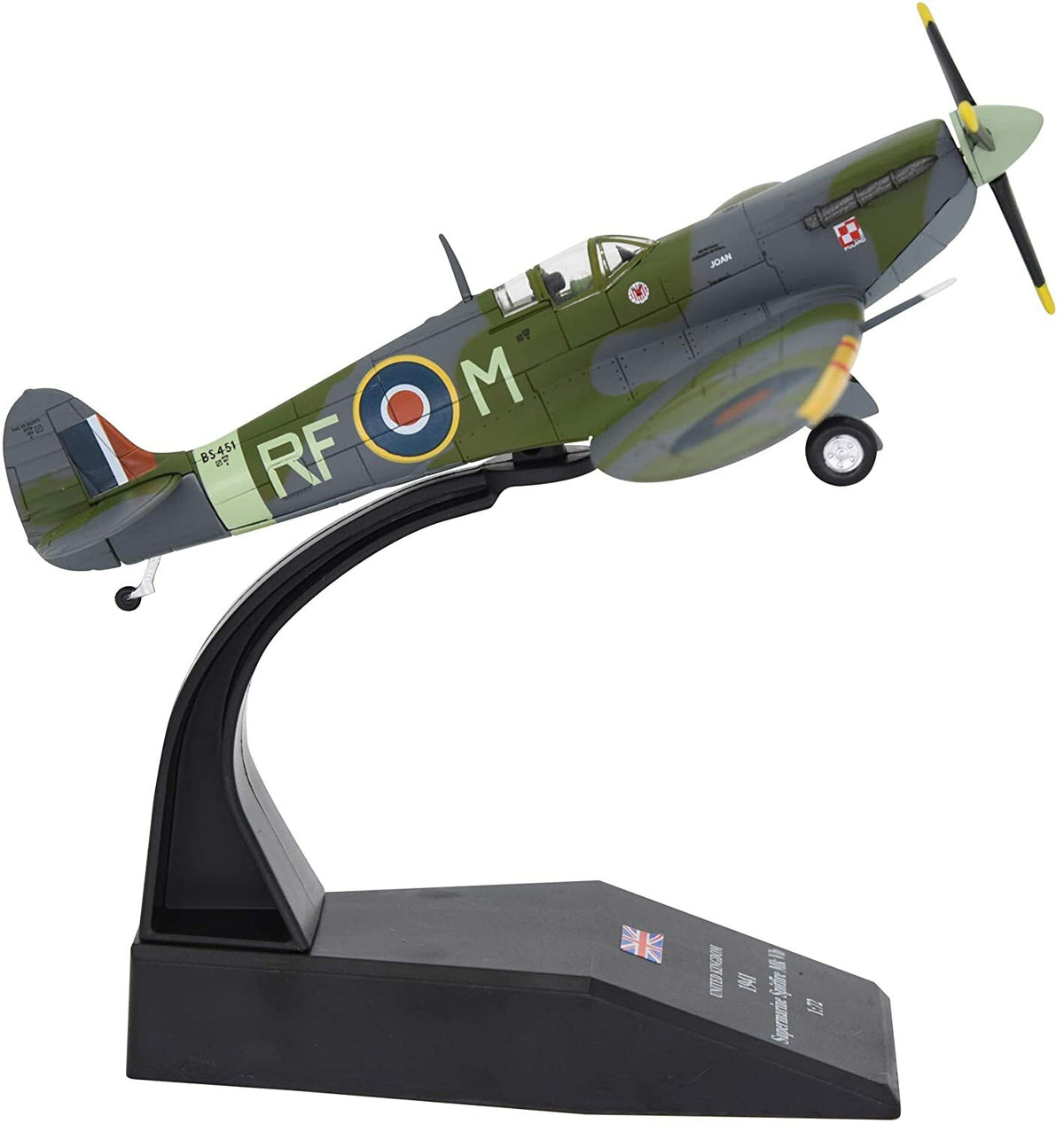 1:72 Supermarine Spitfire Fighter Attack Metal Diecast Plane Model, WW II 1941