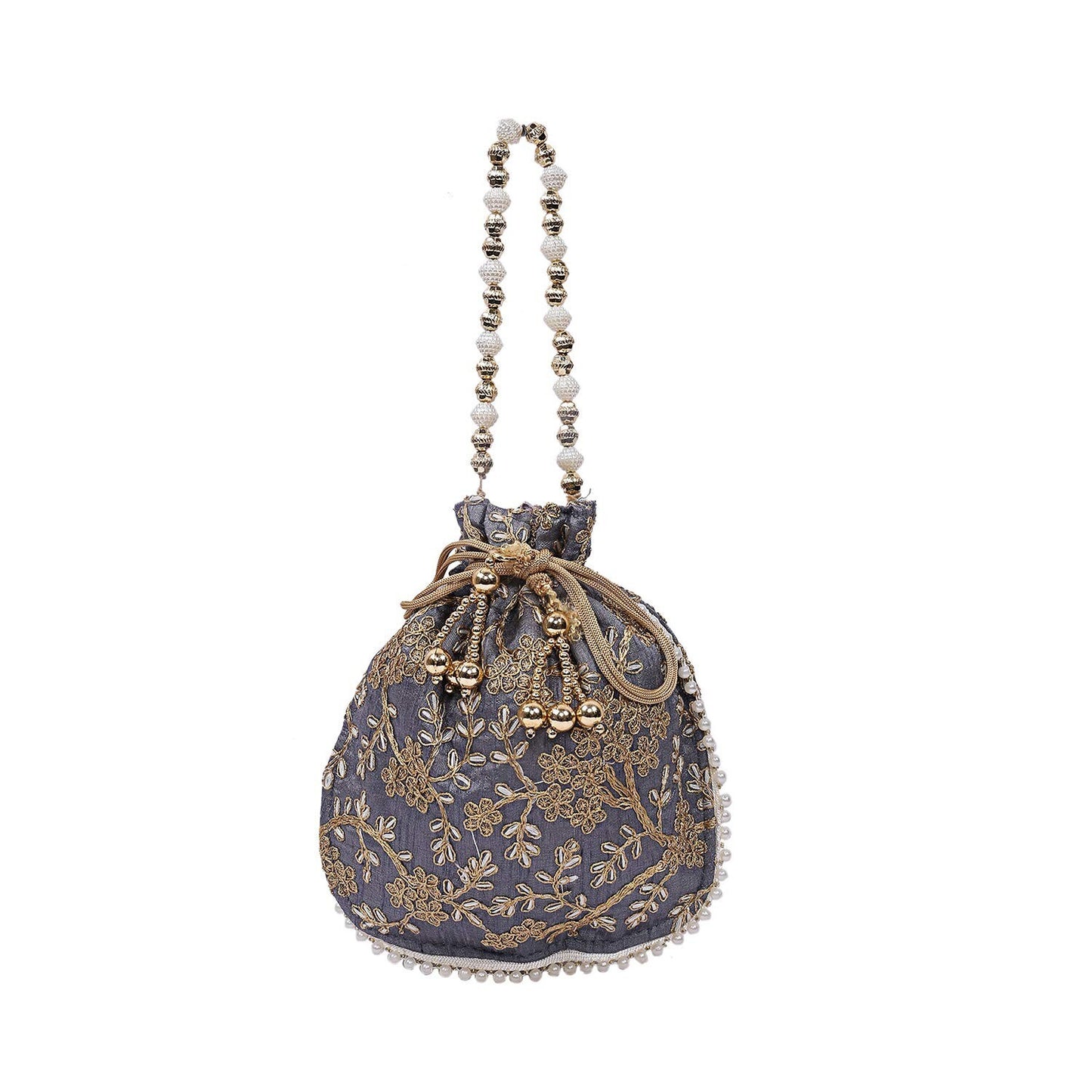 Handmade Rare Women's Indian Traditional Potli Bag For Wedding Party KUBMART1148