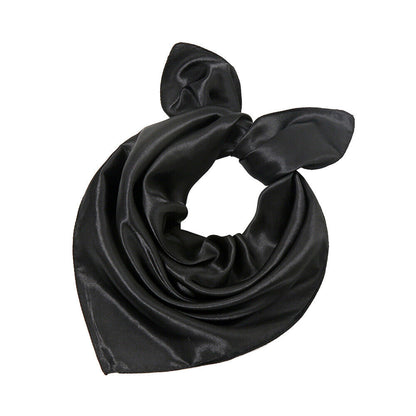 Silk Square Scarf 60cm Satin Neck Hair Tie Band Bag Ribbons Shawl Hijab 60*6