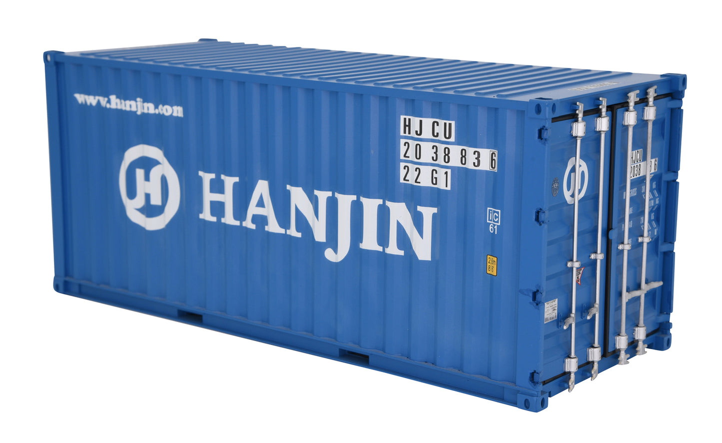 1:20 HANJIN Shipping Container Model ABS Resin & Wood