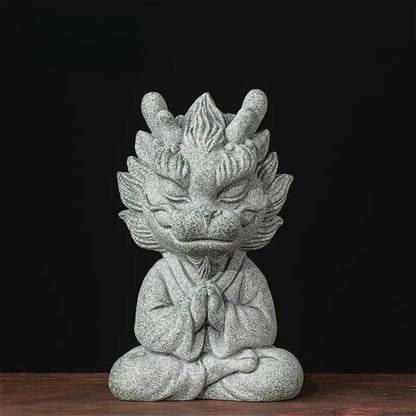 Green Sand Stone Tea Pet Tea Play 10cm 3.9in Kung Fu Tea Tray Decoration