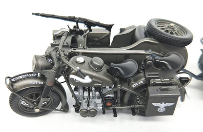 GERMAN SS18-BMW R75 Panzerfaust 30 1/24 Motorcycle model finished ATLAS