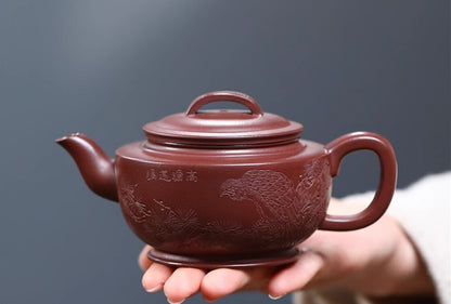 200cc chinese Yixing Handmade Zisha teapot Purple Clay HaWa Gongfu Tea Pot
