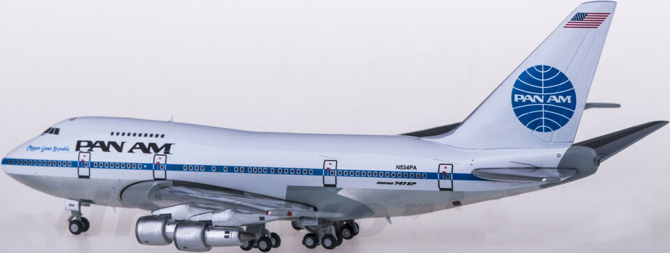 1:400 JC Wings PAN AM BOEING 747SP Passenger Airplane Diecast Aircraft Model