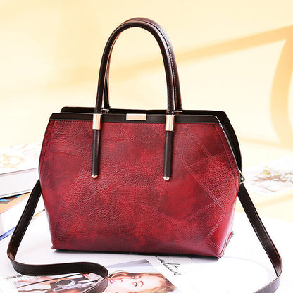 Women's Vintage PU Leather Backpack Handbag Shoulder Crossbody Satchel Bags