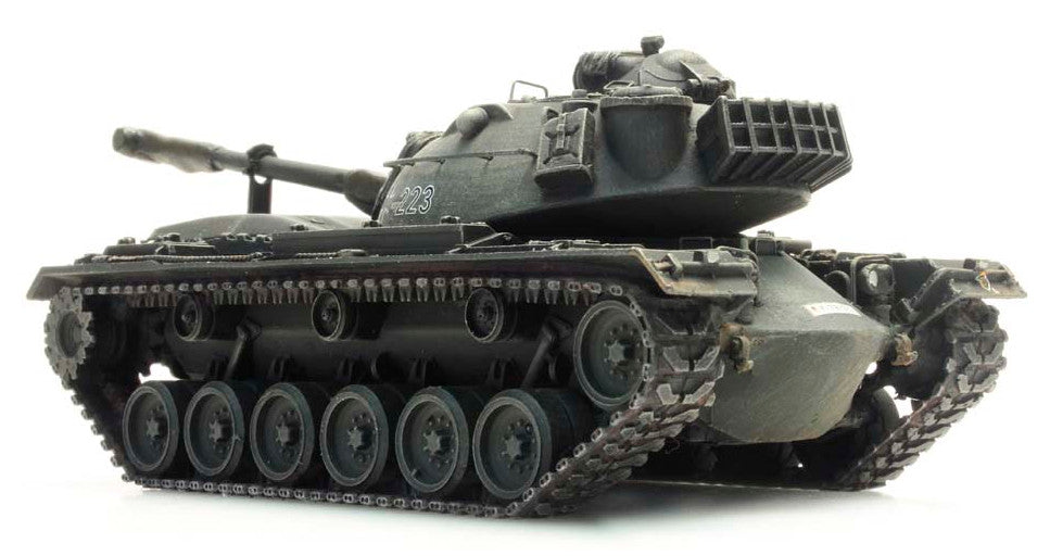 ARTITEC BRD M48 A2 Yellow olive rail transport BW 1/87 FINISHED MODEL TANK