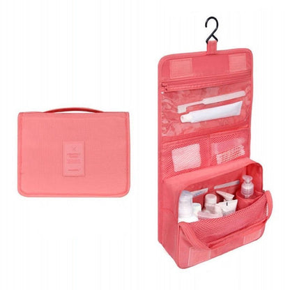 Travel Waterproof Cosmetic Organizer Pouch Hanging Toiletry Bag Makeup Polyester