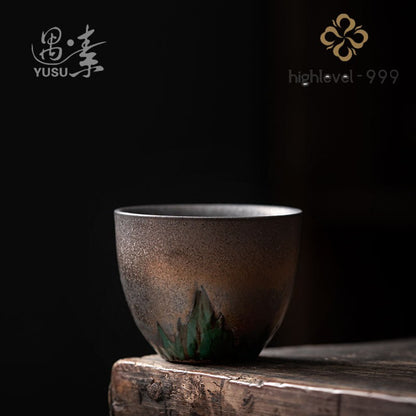 Vintage Ceramic Tea Cup Tea Drinking Kung Fu Tea Set Pu'er Tea Cup