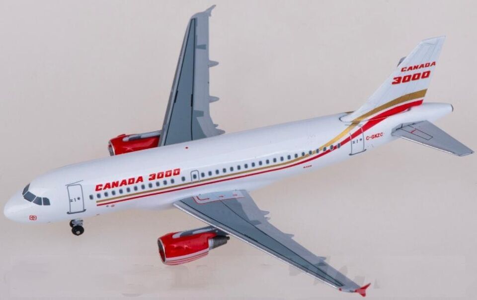 1:400 Aeroclassics CANADA 3000 AIRBUS A319 Passenger Airplane Diecast Model