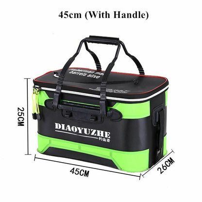 Fishing Bag Thicken Folding Bucket Portable Live Box Storage Outdoor Waterproof
