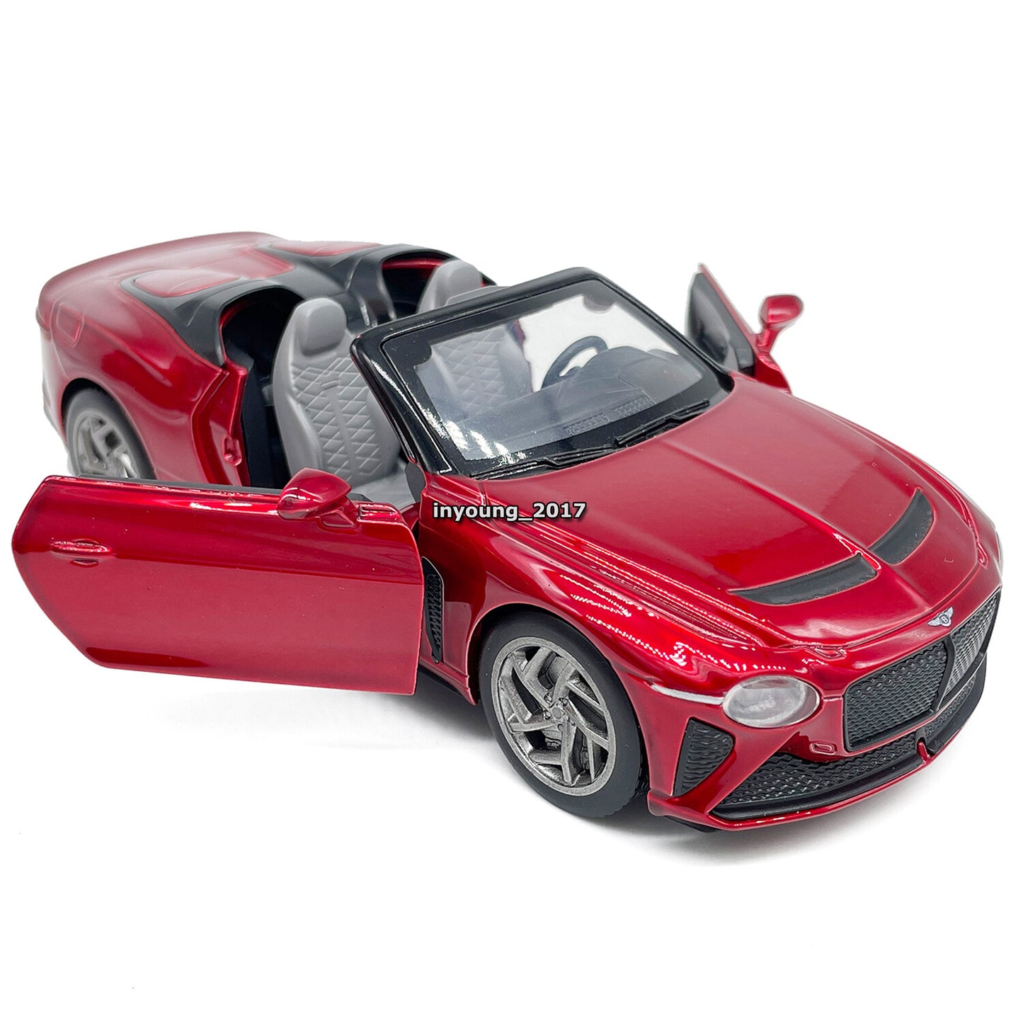 1/32 Bentley Mulliner Bacalar Model Car Diecast Toy Cars Toys for Boys Kids Red
