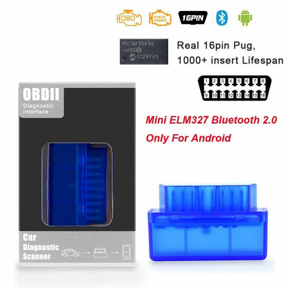 OBD2 Diagnostic Tool MINI PIC18F25K80 ELM327 V1.5 Bluetooth Scanner Adapter OBD