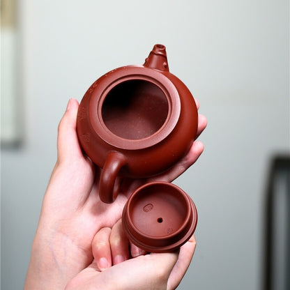 Chinese Yixing Zisha Dahongpao Clay Pottery Handmade Dragon Words Tea Pot Teapot