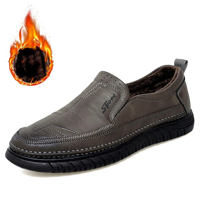 Men's Loafers Leather Flats Classics Driving Shoes Men Formal Business Shoes