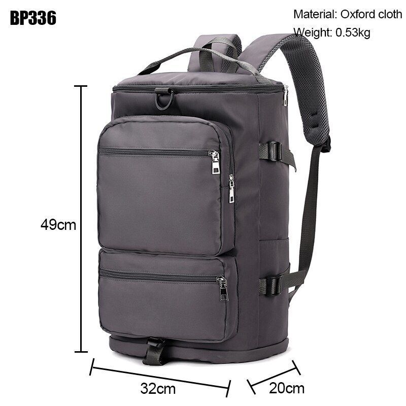 Large Shoulder Travel Backpack Weekend Sports Zipper Multifunction Crossbody Bag