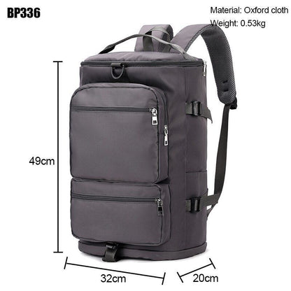 Large Shoulder Travel Backpack Weekend Sports Zipper Multifunction Crossbody Bag