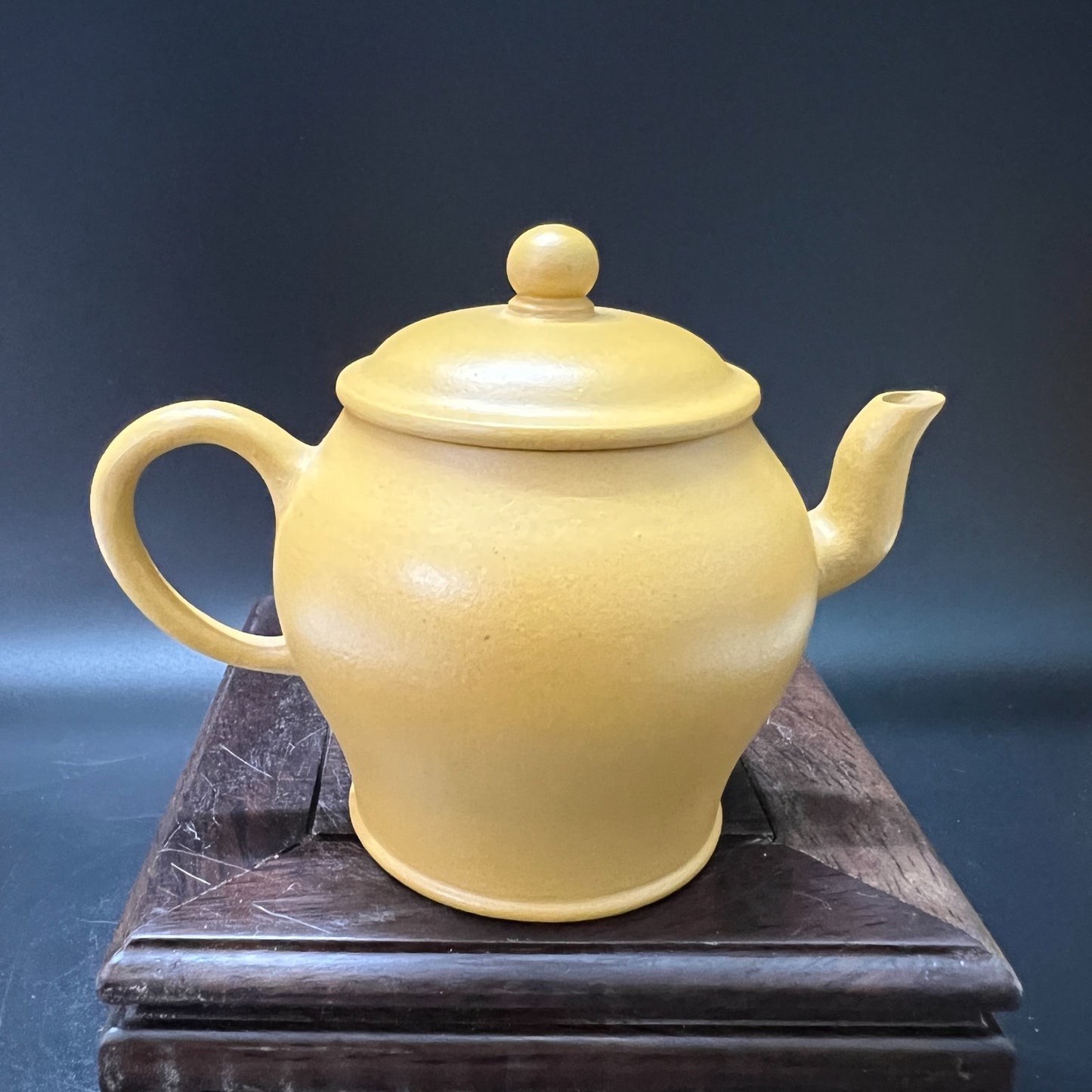 90cc chinese Yixing Handmade Zisha Yellow Duan clay Teapot GongDeng Hu Tea Pot