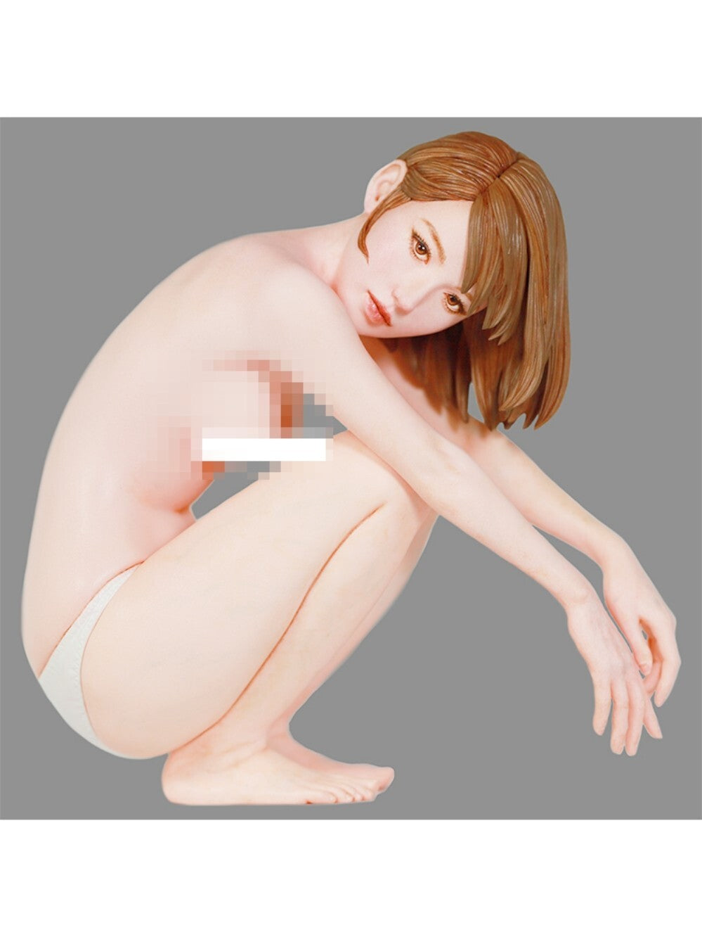 1/8 Resin Figures model A sexy girl squatting down Unassembled unpainted
