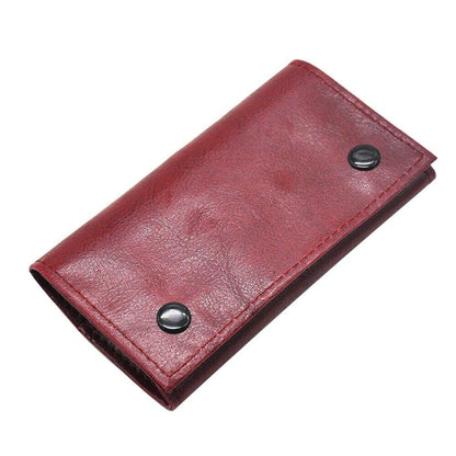 Leather Tobacco Pouch Pipe Cigarette Holder Smoking Paper Holder Wallet Male Bag