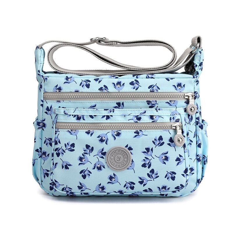 Crossbody Bag Waterproof Nylon Shoulder Purse Traveling Tote Pouch Messenger Bag