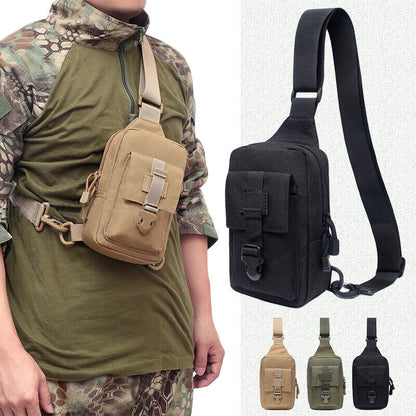 Men's Tactical Military Shoulder Bag Molle Chest Pack Messenger Bags Sling Pack