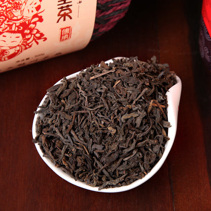 Premium Three Cranes Liupao Hei Cha Liu Bao Aged Black Dark Tea Basket 500g
