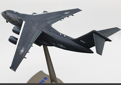 1:88 51CM AF1 China Air Force Y-20 Transport Airplane Diecast Aircraft Model