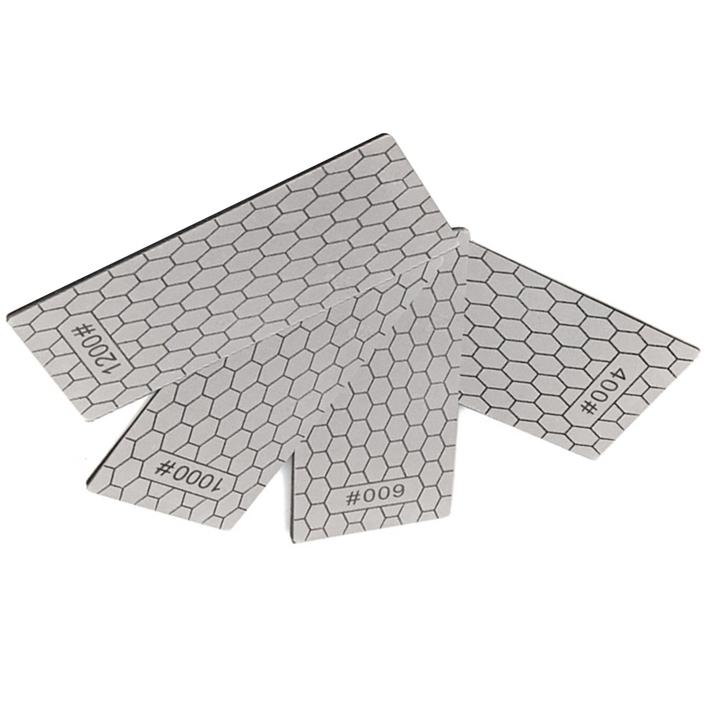 4PCS/Set 400 600 1000 1200 Grit Diamond Kitchen Knives Sharpening Plate