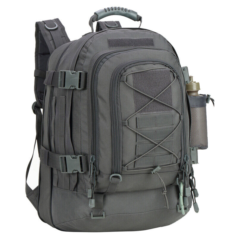 Großer militärischer taktischer Rucksack Outdoor erweiterbar Reise Wandertasche-