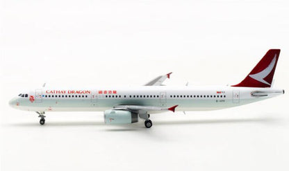 JC Wings Cathay Dragon Airline Airbus A321 B-HTF 1/400 diecast model aircraft