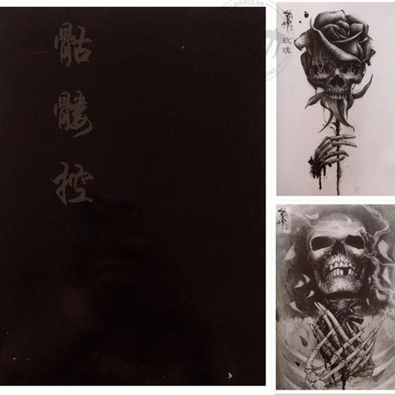 Tattoo Manuscript European Style Skull Ghost Body Art Design Tattoo Flash Book