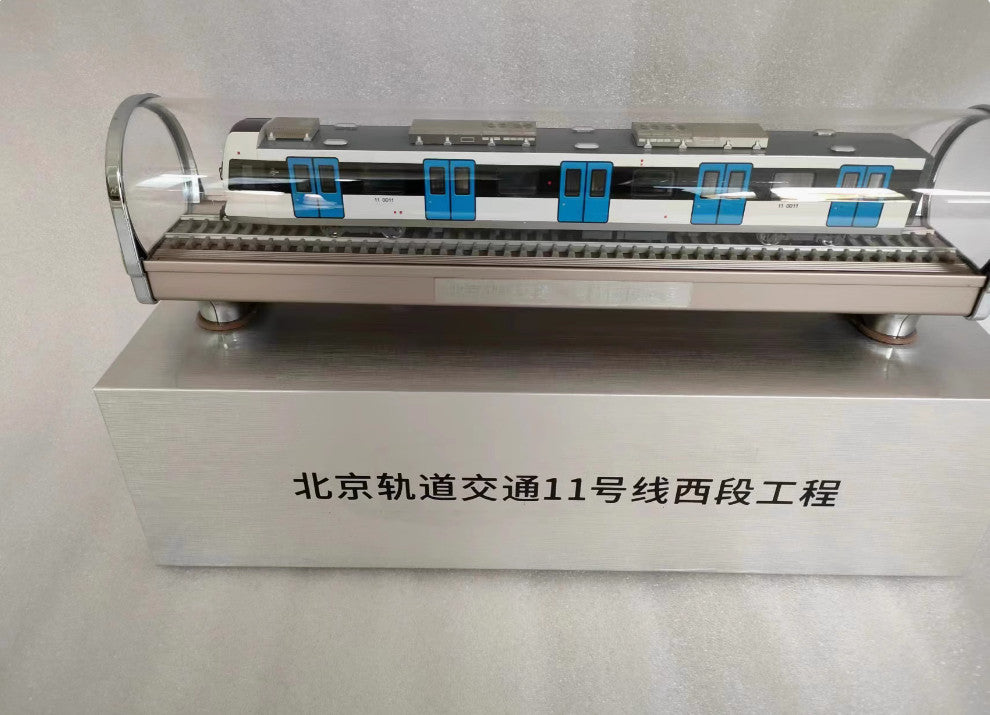 1:68 40CM Vehicle of Beijing Subway Line 11 Western Section Train Diecast Model