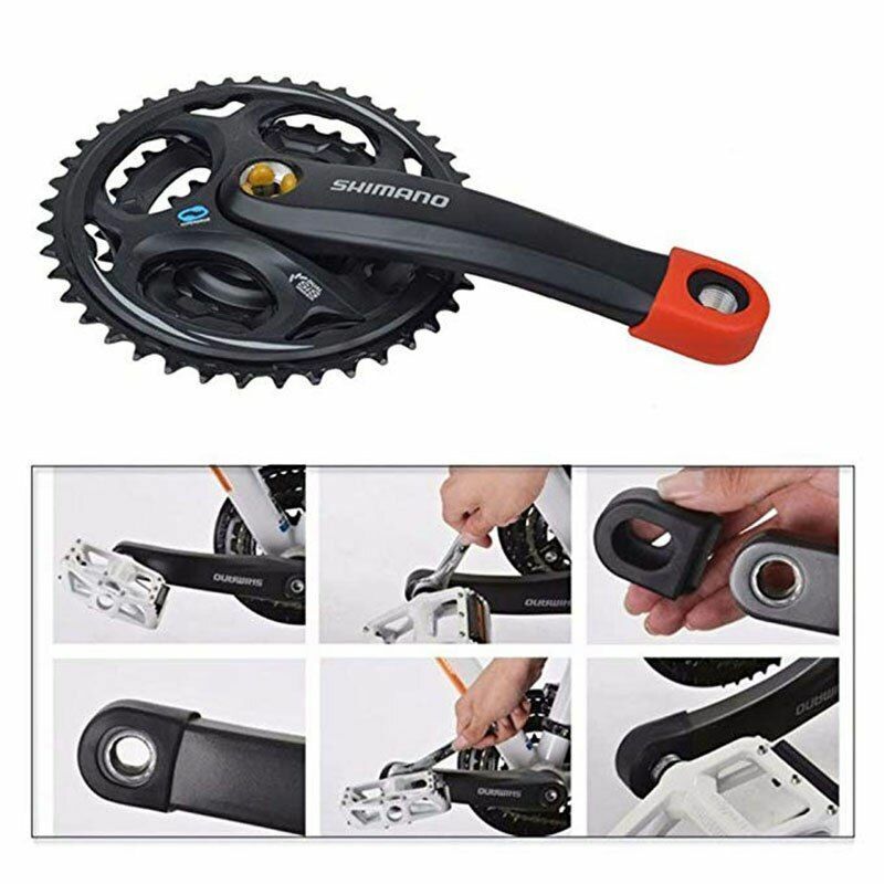 Bike Crank Protector 2Pcs Bicycle Accessories MTB Road Carbon Crankset Silicone