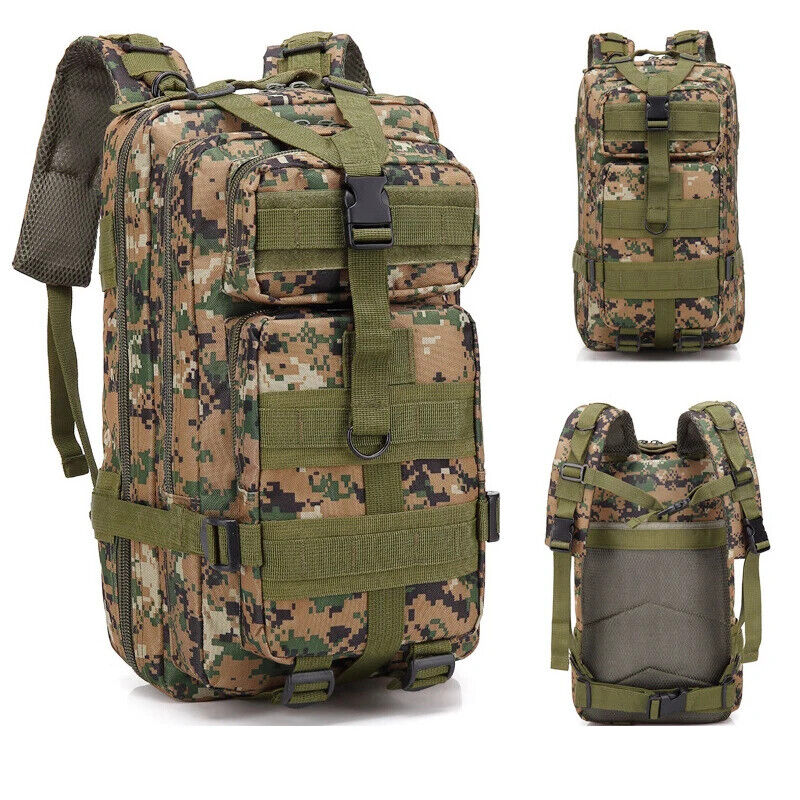 Tactical Backpack Bag 3 Days Army Outdoor Backpack Climbing Camping Hiking Bag