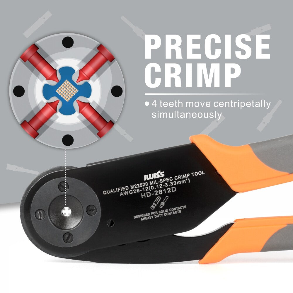 IWISS HD-2612D Deutsch Connector Tool Crimper Harley Caterpiller Hand Tool