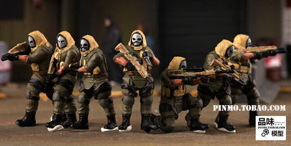 Homemade 1/72 Special Forces Ghost Squad 7 Soldier Special Operations Team Model