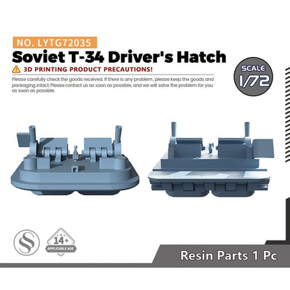 Yao's Studio LYTG72035 1/72 Model Upgrade Parts Soviet T-34 Driver's Hatch